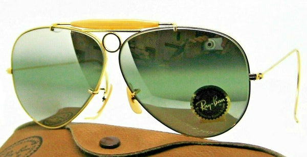 Ray-Ban USA Vintage NOS  B&L Aviator *DGM G31 Bullet Hole Shooter New Sunglasses - Vintage Sunglasses 