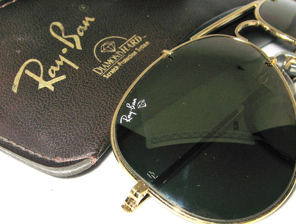 Ray-Ban USA B&L NOS Diamond Hard Aviator Outdoorsman 62mm Survivor Sunglasses