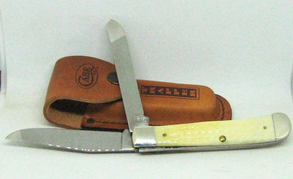 Case XX SS USA Natural Trapper 00279 New in Box Vintage 2003 NEW Knife & Sheath