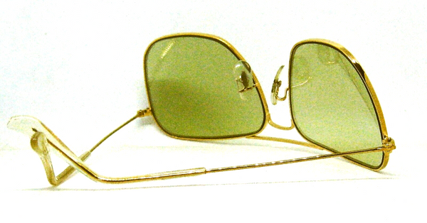 Ray-Ban USA Vintage 70s B&L NOS Aviator Green Changeable Caravan New Sunglasses