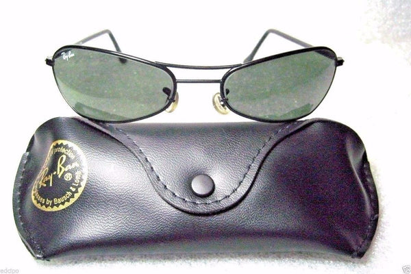 Ray-Ban Vintage *NOS B&L Orbs W2384C Sleek Black Chrome Wrap *NEW Sunglasses - Vintage Sunglasses 