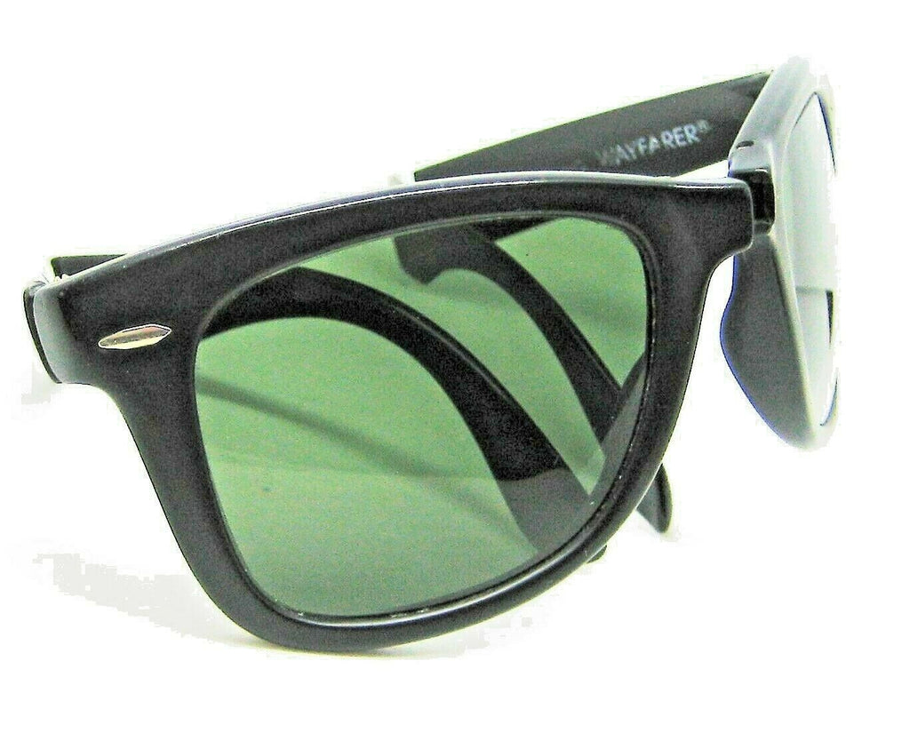 Ray-Ban USA Vintage B&L Folding Wayfarer W0670 Matte Ebony 5022 Xlnt Sunglasses
