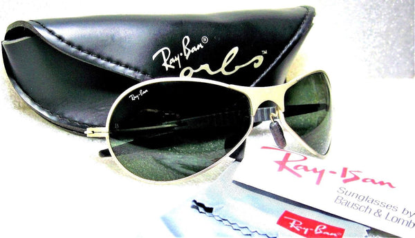 Ray-Ban USA Vintage NOS B&L Orbs Infinity W2373 Matte Silver New Sunglasses - Vintage Sunglasses 