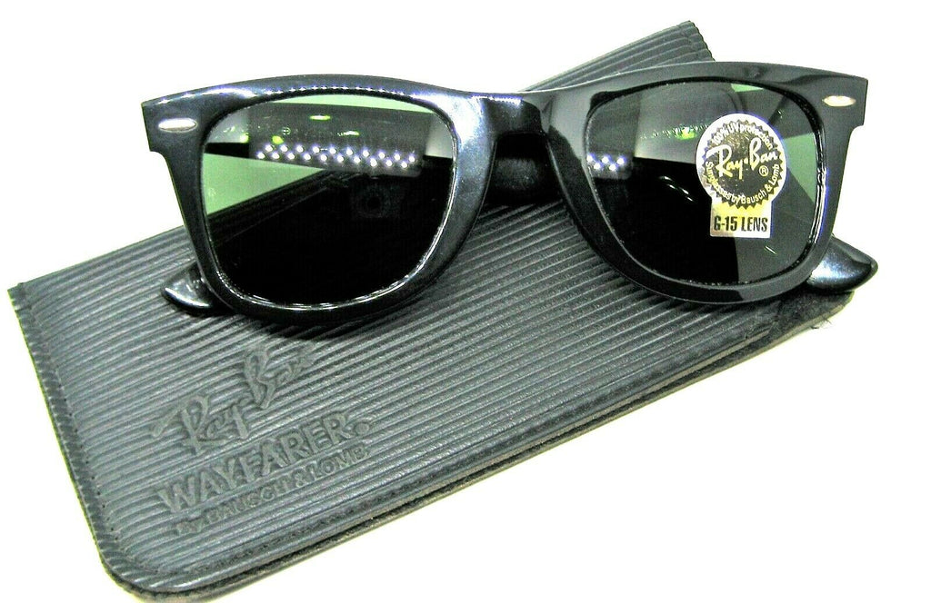 Ray-Ban USA NOS Vintage B&L Wayfarer L2009 G15 5024 Ebony New In Box  Sunglasses
