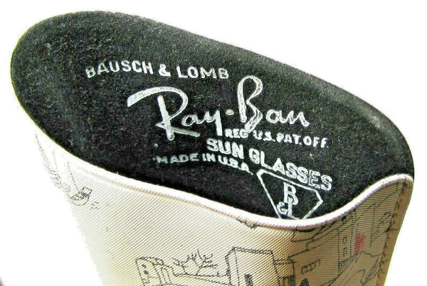 Vintage Ray-Ban USA NOS 1940/50 B&L Rare TGM RB-3 Rim-Wayfarer Sunglasses & Case