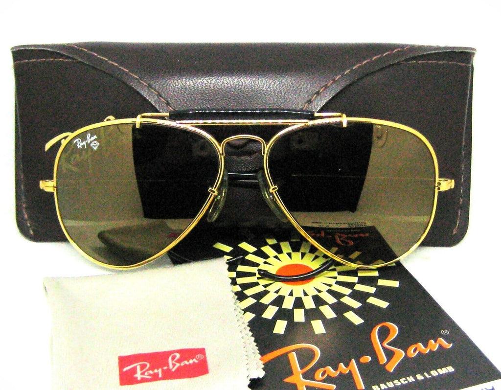 Ray-Ban USA B&L NOS Diamond Hard Aviator Outdoorsman 58mm Survivor  Sunglasses