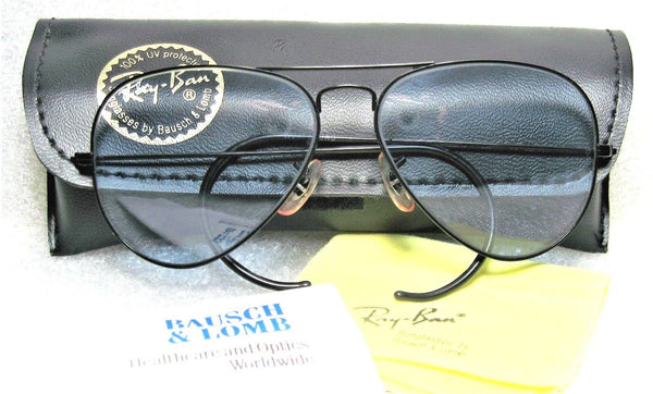 Ray-Ban USA *NOS Vintage B&L Aviator Blue Super *Changeable Lens *NEW Sunglasses - Vintage Sunglasses 