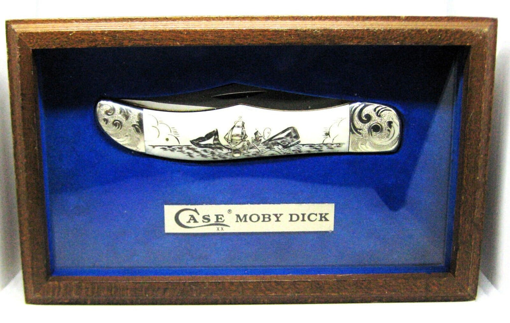 Case XX USA 1978 NOS W165 SS SAB Scrimshawed Bone Moby Dick Nantucket Ride Knife