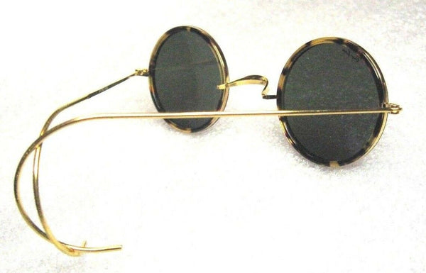Ray-Ban USA NOS Vintage B&L Cheyenne I Lennon W1750 Honey~Tortis New Sunglasses