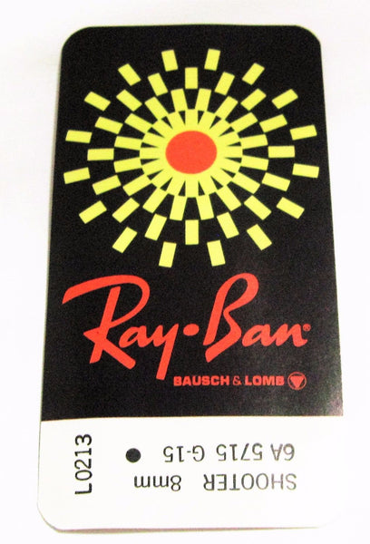 Ray-Ban USA *NOS Vintage *B&L Aviator L0213 *G-15 Bullet Hole Shooter Sunglasses - Vintage Sunglasses 
