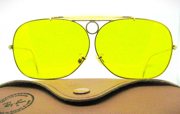 Ray-Ban USA NOS Vintage B&L Kalichrome Aviator 10kGF "Decot" Shooter Sunglasses