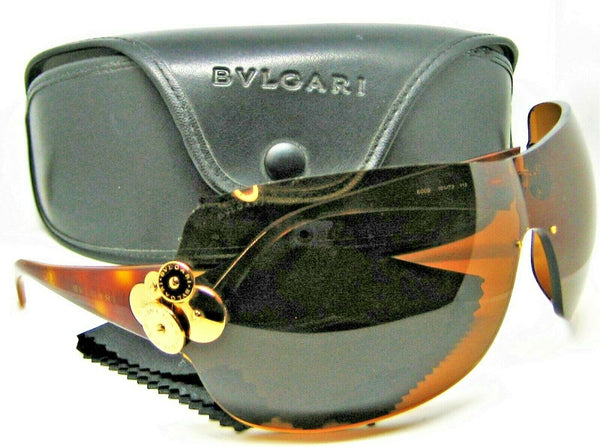 Bvlgari Vintage 80s Caramel Tortoise Mod Maske 6009 101/73 Mint Sunglasses &Case - Vintage Sunglasses 
