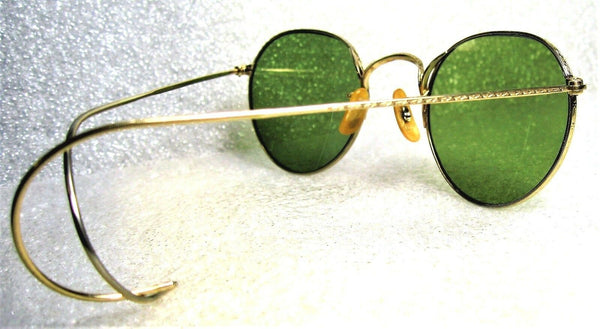 Vintage Bausch & Lomb USA 1940s WWII 12k GF Ray-Ban RB-3 Mint Sunglasses & Case - Vintage Sunglasses 