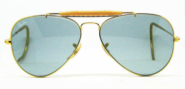 Ray-Ban USA NOS Vintage B&L Aviator Outdoorsman Blue Changeables New Sunglasses - Vintage Sunglasses 