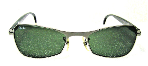 Ray-Ban USA NOS Vintage B&L Side St. Sqare W2340 Silver Gray G-15 New Sunglasses - Vintage Sunglasses 