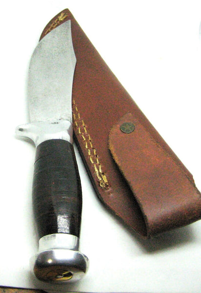 Very Rare Vintage CASE USA Early Fixed Blade Skinning Hunting Knife & Sheath