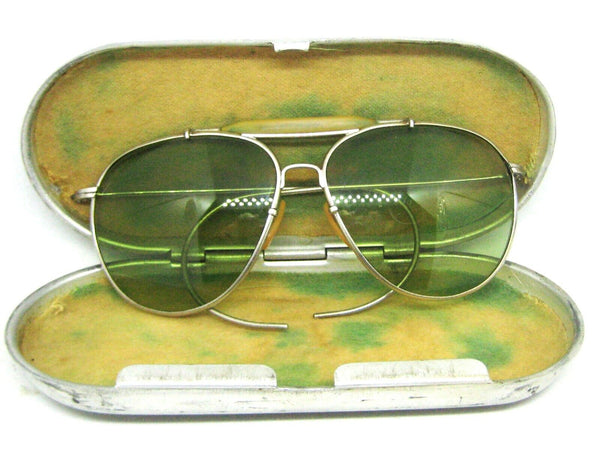 Vintage Pre Ray-Ban USA Aviator WWII Bausch & Lomb USAAF USN AN6531 Sunglasses