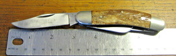 Remington UMC M-105 USA Sowbelly Knife 3 Blade Bone Handles Mint with Sheath