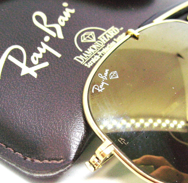 Ray-Ban USA B&L Mint Diamond Hard Aviator Outdoorsman 62mm W1508 Srvr Sunglasses