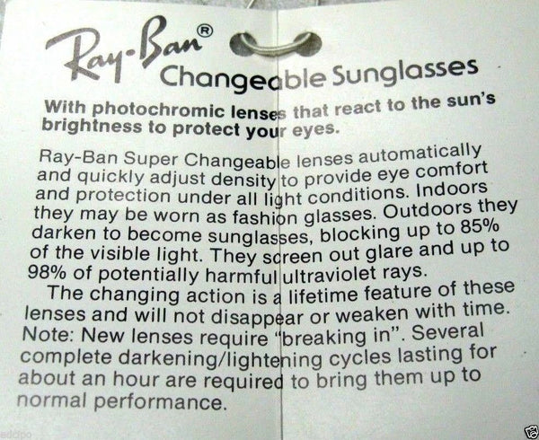 Ray-Ban USA Vintage NOS B&L Aviator Precious Metals Photochromic *TG Sunglasses - Vintage Sunglasses 