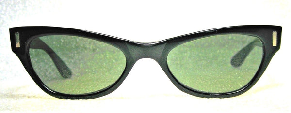 Ray-Ban USA 1950s Vintage NOS B&L Rare Silhouette Black Cateye New Sunglasses - Vintage Sunglasses 