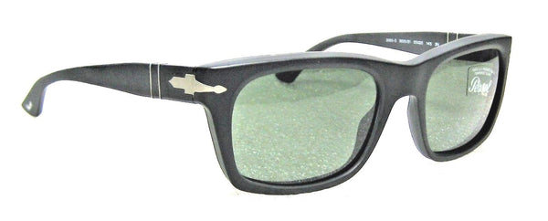 Persol New Vintage 3065-S 9013/71 Rare 55-20 Black Sandblast MidNight Sunglasses - Vintage Sunglasses 
