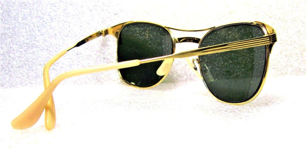 Ray-Ban USA Vintage 1950s B&L *Very Rare "SIGNET" 12k GF *MINT Sunglasses & Case - Vintage Sunglasses 