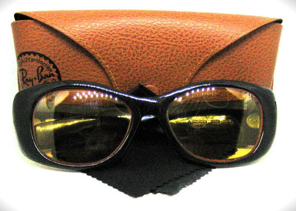 Solflex FAOSA Playa *style Italy 1960s Buddy Holy NOS Sunglasses & Ray-Ban case