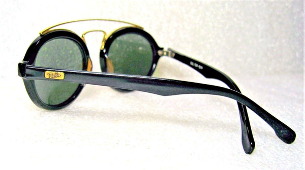 Vintage Ray-Ban USA *B&L *NOS "Gatsby" Style 6 Ebony-Gold W0940 *NEW Sunglasses - Vintage Sunglasses 