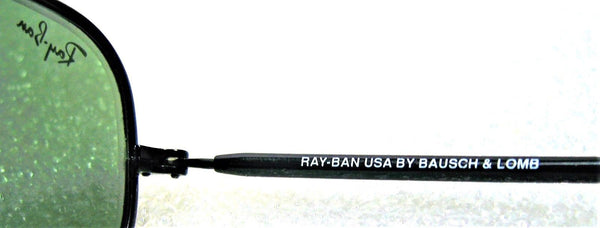 Ray-Ban Vintage NOS B&L Orbs W2384 Sleek Black Chrome Wrap New Sunglasses & Case - Vintage Sunglasses 