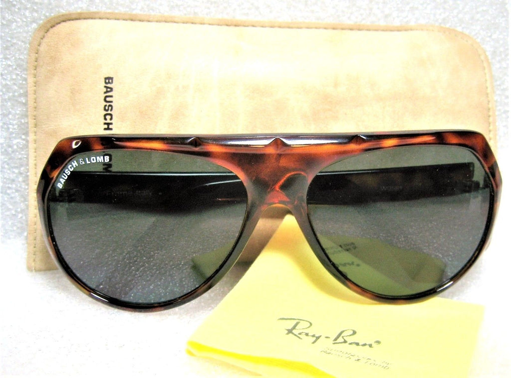 Bausch & Lomb USA 1970s Vintage RayBan Mask Polarized W0581 Tortoise Sunglasses - Vintage Sunglasses 