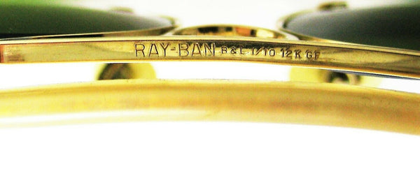 Ray-Ban USA Mint Vintage 1950s B&L 12k GF Aviator RB-3 Bullet Shooter Sunglasses
