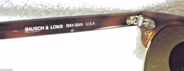 Ray-Ban USA NOS Vintage B&L Clubmaster II W1117 Tortoise NewInBox Sunglasses - Vintage Sunglasses 