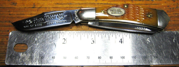 NOS Cripple Creek 1982 Trapper 1st Edition Knife World SN 0909 Mint Bob Cargill knife