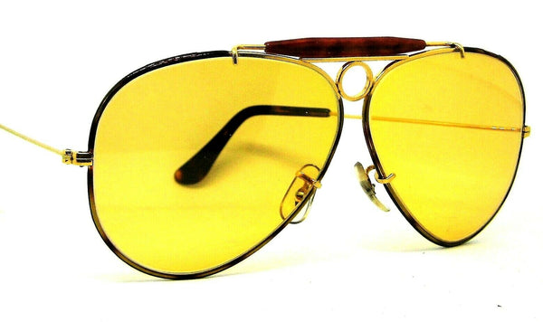 Ray-Ban USA Vintage B&L  Aviator Ambermatic Tortuga Bullet H Shooter Sunglasses #101