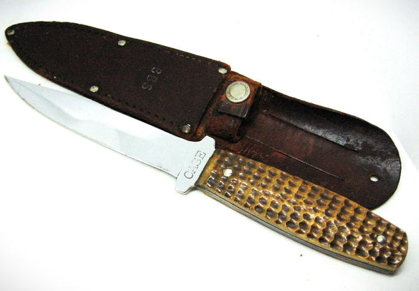 Vintage 1940s CASE Bone Handle Outers Hunting-Skinning Knife BBS & Sheath Mint!
