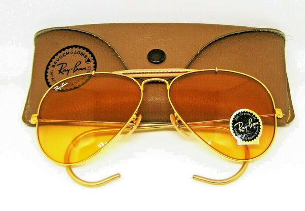 Ray-Ban USA Vintage 1990s NOS B&L Aviator Ambermatic PhotoChromic New Sunglasses