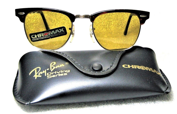 Ray-Ban USA NOS Vintage B&L Clubmaster Chromax W2052 Tortois NewInBox Sunglasses - Vintage Sunglasses 