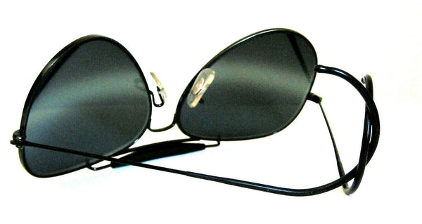 Ray-Ban USA NOS Vintage 1980s B&L Aviator DGM Outdoorsman BlackChrome Sunglasses