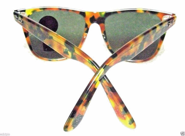 Ray-Ban USA *NOS Vintage B&L Ltd. Wayfarer II W1447 "Green Tortoise"  Sunglasses - Vintage Sunglasses 