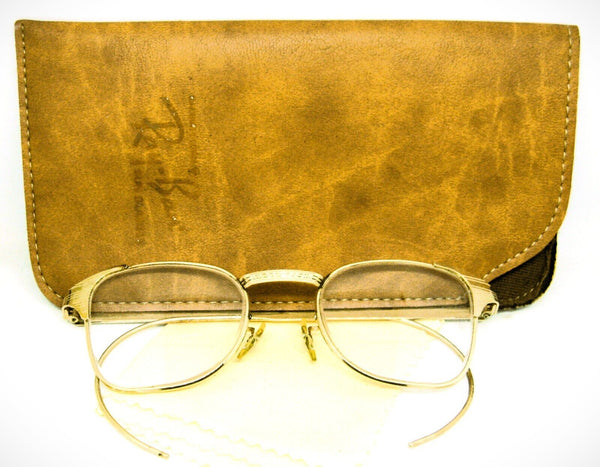 Ray-Ban USA Vintage 50s B&L Signet 12kGF Classic Metals Sunglasses Frame & Case