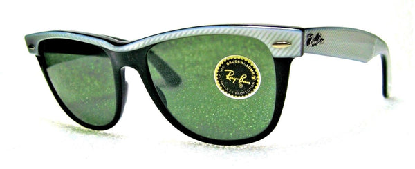 Ray-Ban USA NOS Vintage B&L Wayfarer II W0496 Electr Pearl-Ebony New Sunglasses - Vintage Sunglasses 