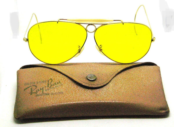 Ray-Ban USA 50s Vintage NOS B&L Kalichrome Aviator 10kGF New Shooter Sunglasses