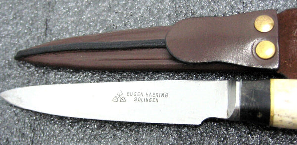 Vintage 1900s Gaucho Facon  Antique Solingen knife Haering. Deer & Buffalo Horn