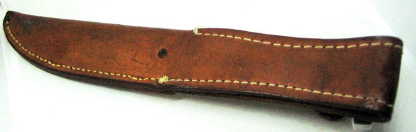 Case XX USA 385 Hunter Fixed Mirror Blade, Leather Handle Mint Knife & Sheath