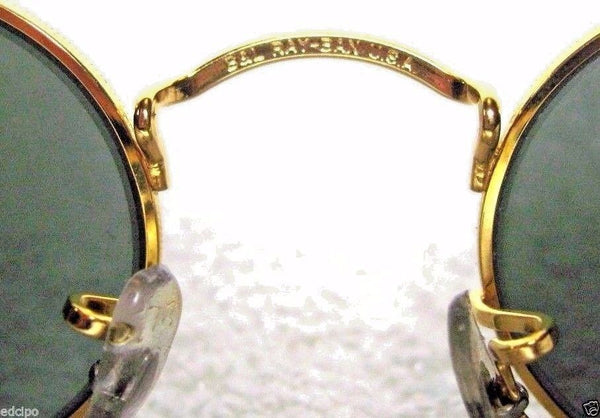Ray-Ban USA *NOS Vintage B&L "Lennon Style" W0976 Classic Metals *NEW Sunglasses - Vintage Sunglasses 