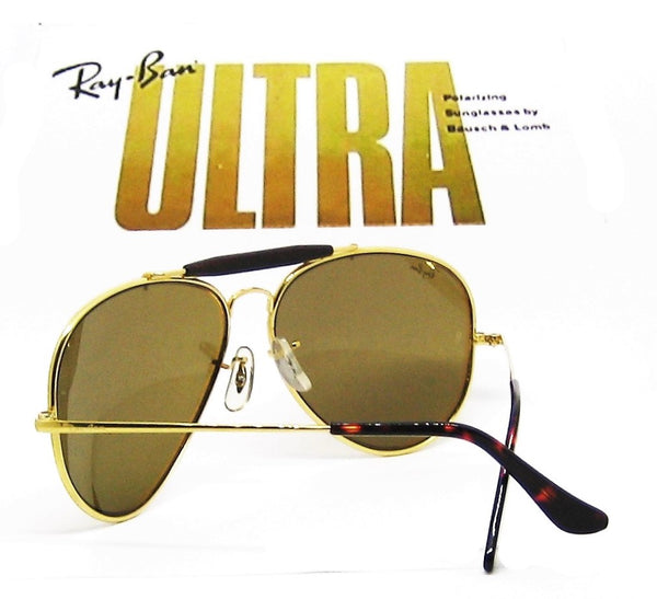 *Rare Ray-Ban USA NOS Vintage B&L Aviator Ultra Bravura Polarzing RB50 W1219 Sunglasses THE MOST RARE LIMITED EDITION TORTUGA ULTRA POLARIZING! - Vintage Sunglasses 