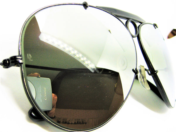 Ray-Ban USA Vintage B&L Aviator *DGM Bullet Shooter BlkChrome Nr.Mint Sunglasses - Vintage Sunglasses 