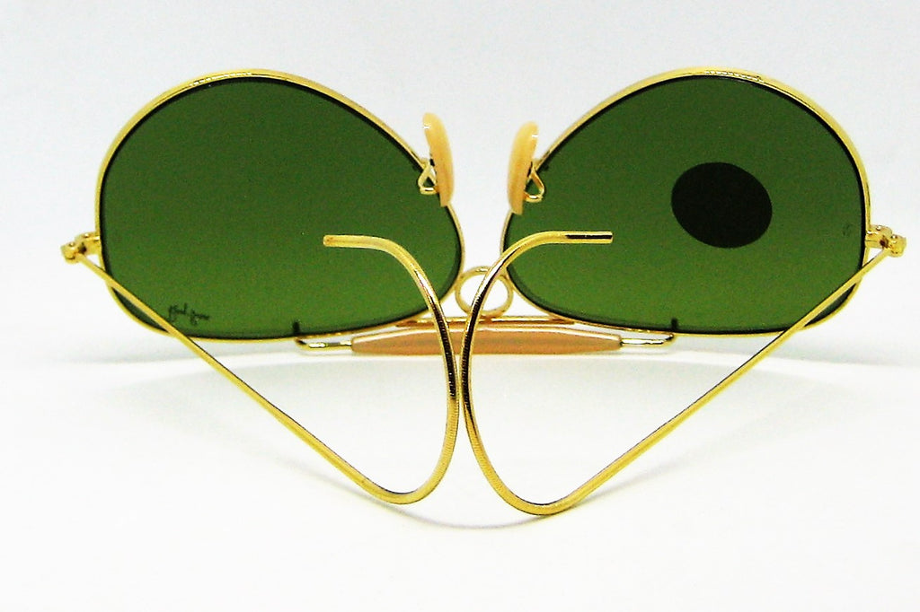 Ray-Ban USA Vintage NOS B&L Aviator 62 *RB-3 Bullet Hole Shooter New  Sunglasses